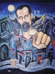 Calle Flores, 2002. Serie Querida Habana. Homenaje a Juan Carlos Flores, del pintor Carlos Vega