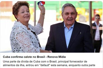 Cuba entra en impago de su deuda de $711 millones con Brasil