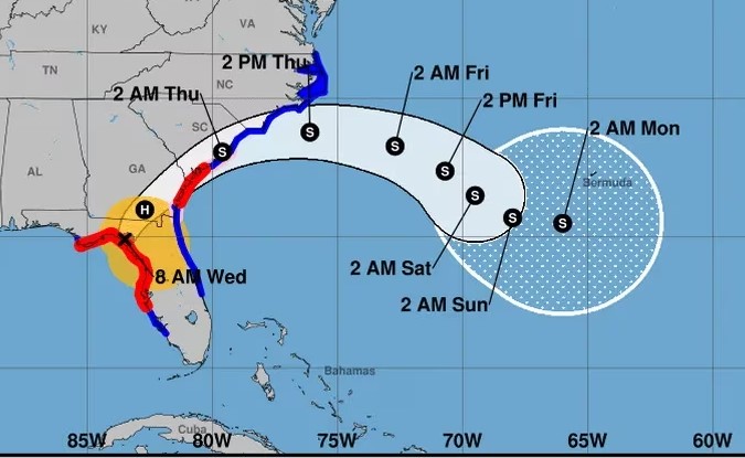 Huracán Idalia impacta Florida con fuertes vientos y catastróficas marejadas