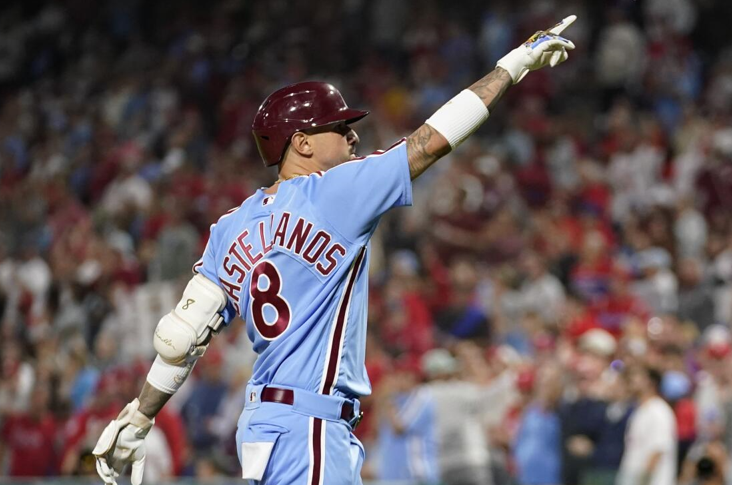 Grandes Ligas: Los Phillies destrozan a los Bravos con dos jonrones de Nick Castellanos